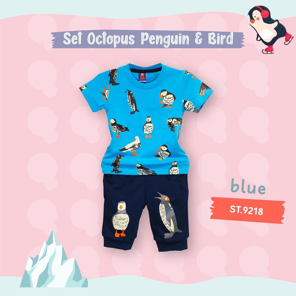 Octopus Kids New Arrival setelan  Pinguin Full Print anak 