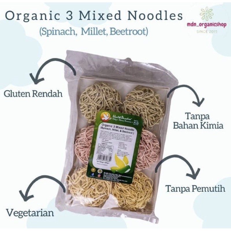 

Organic 3 Mixed Noodle