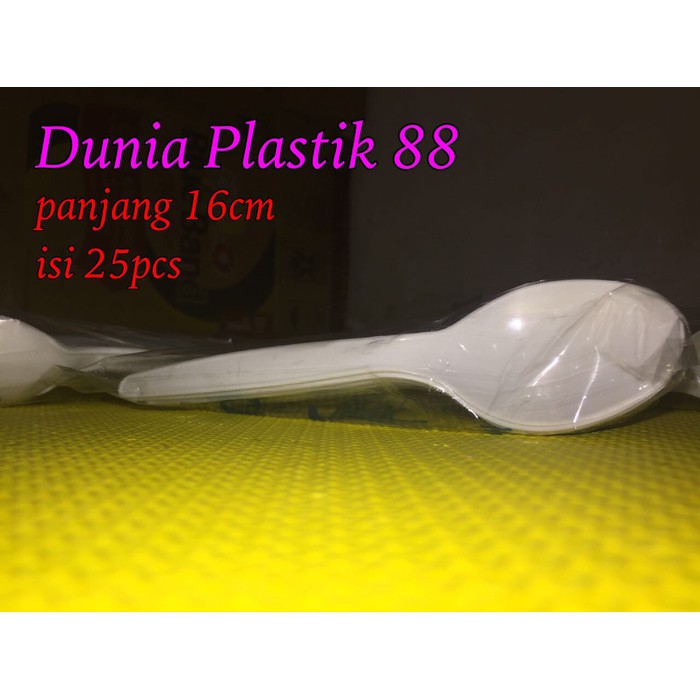 Sendok Panjang / Sendok Plastik / Sendok Plastik Panjang Putih Susu Murah + Gratis Ongkir