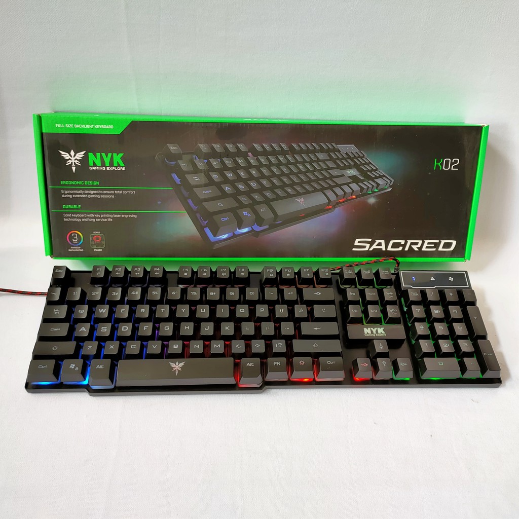 Jual NYK Gaming Explore Keyboard Gaming Sacred K02 Shopee Indonesia