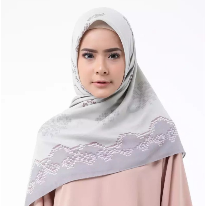 Terbaru Ria Miranda Daro New Aro Scarf   Grey Murah