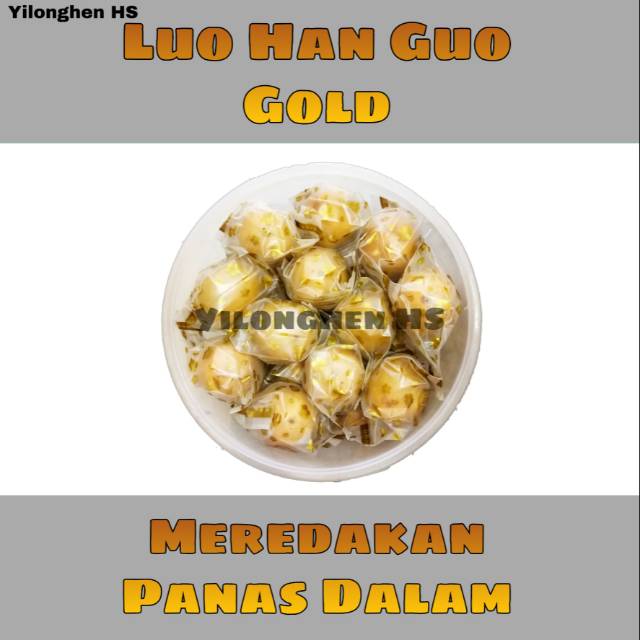 

Lo Han Ko Luo Han Guo Gold Kuning Coklat Pereda Panas Dalam Sakit Tenggorokan