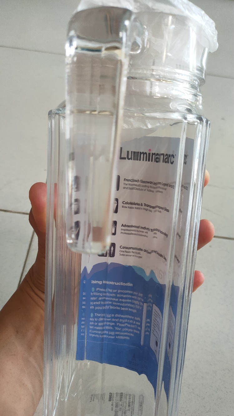 Luminarc Jug/pitcher/teko Quadro 1l - 1pcs