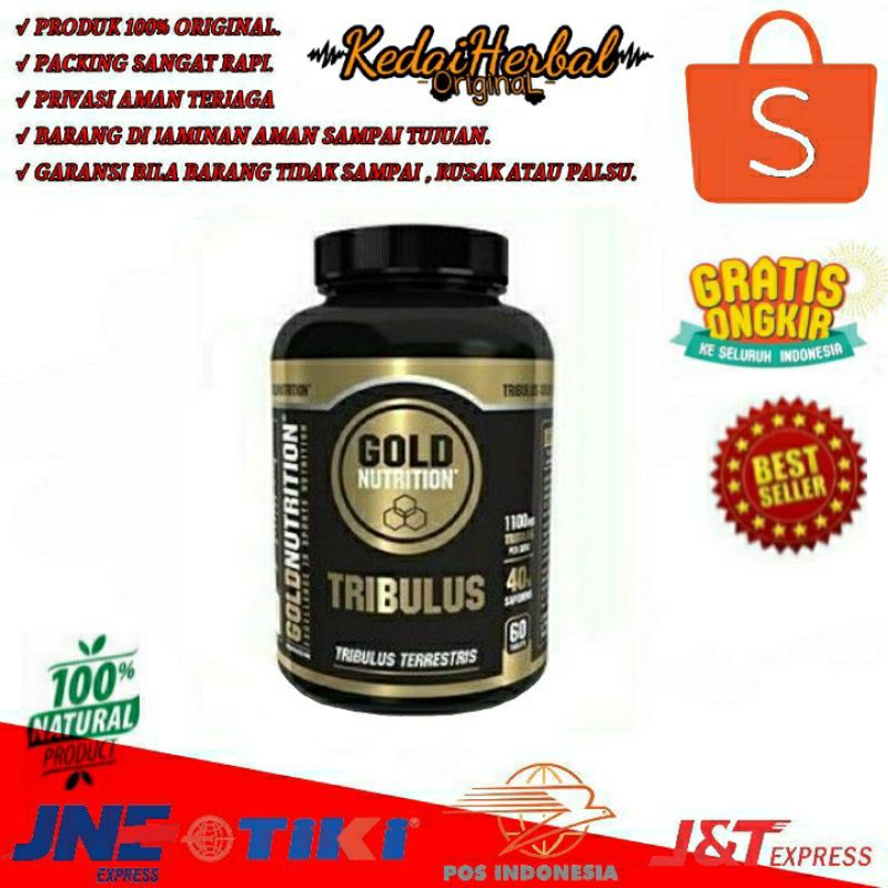 NewTRIBULUS GOLD NUTRITION SUPLEMEN HORMON PRIA TESTOSTERON ORIGINAL ASLI 100%