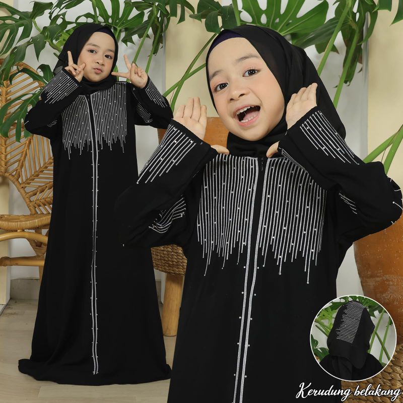 MUZA ABAYA ANAK ABAYA TURKEY ZYVA (GOLD/SILVER)