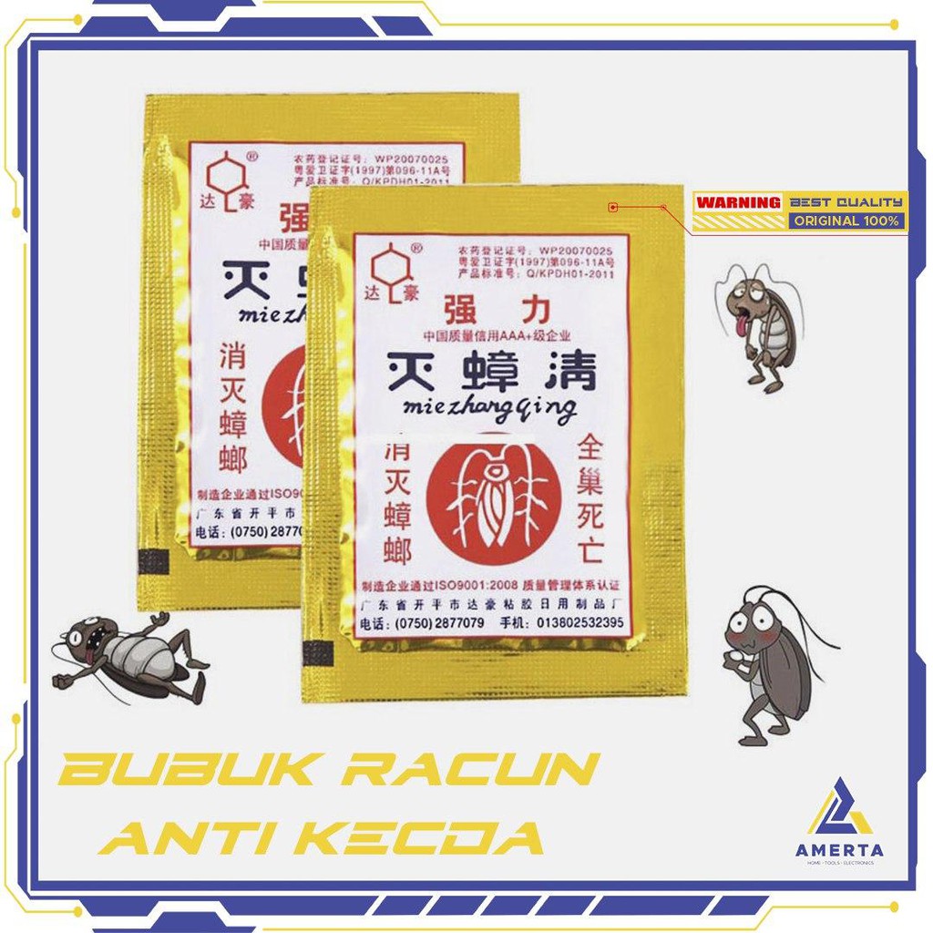 Miezhangqing Bubuk Racun Anti Kecoa 1 PCS