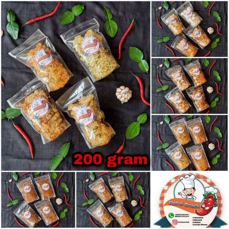 

Sebring seblak kering pedas daun jeruk Kerupuk Kemplang Putih isi 200 gram / Rehe Snack