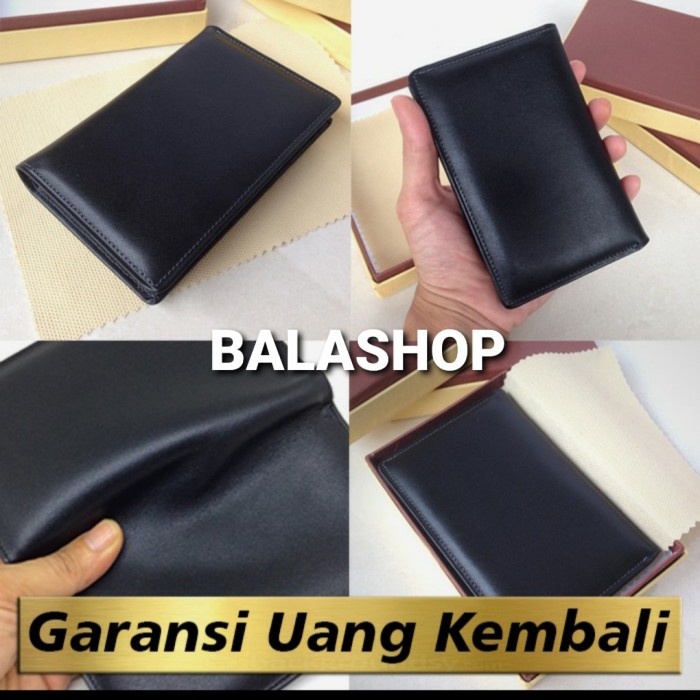 SALE dompet kulit pria 3/4 hitam polos /dompet kulit garut asli /fossil