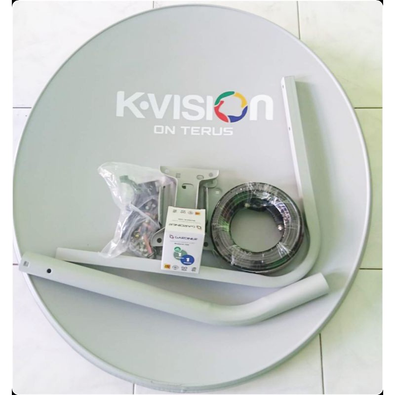 Antena k-vision 60cm lengkap tanpa receiver