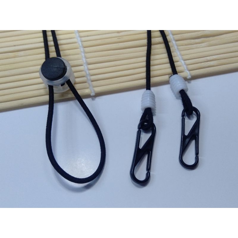 Hitam polos/Strapmask/strap masker/strap 2in1 I masker/tali masker 2in1/tali masker/pengait masker/t