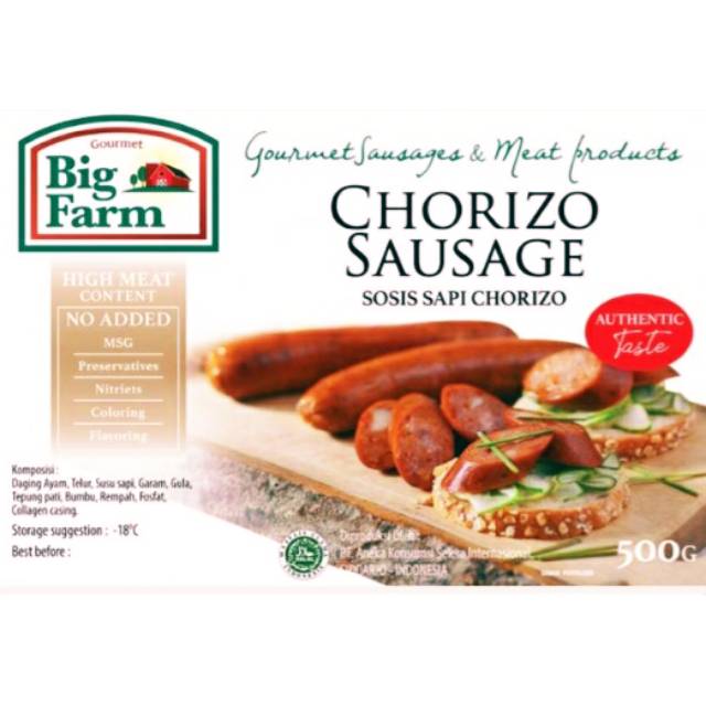 

BIGFARM Chorizo Sausage (beef)