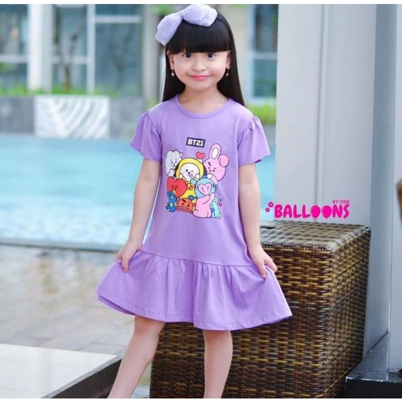 Dress Anak Import Estimasi 2-6Tahun || Dress anak kekinian