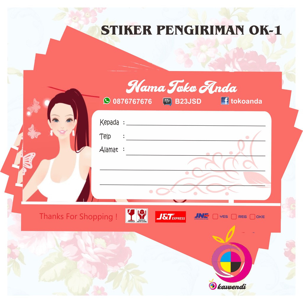 

STIKER LABEL PENGIRIMAN / SHIPPING LABEL UNTUK OL SHOP ANDA