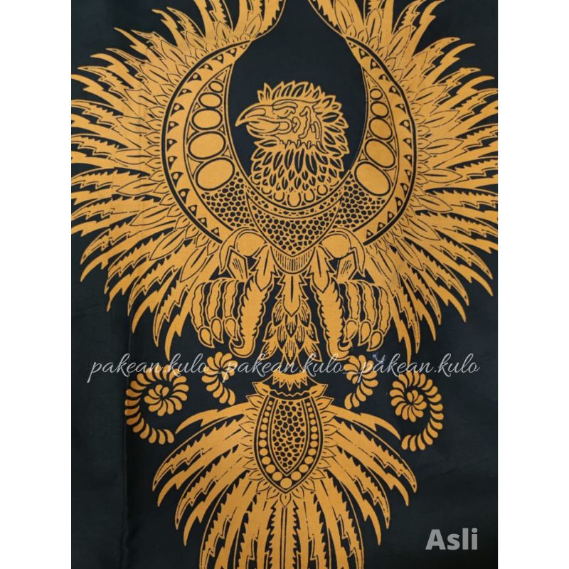 Batik Premium Pria Slimfit 033 || Motif Garuda Sogan