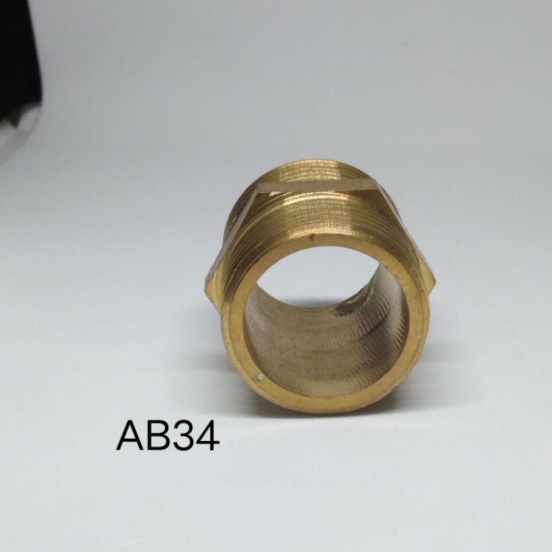 DOUBLE NEPEL Kuningan asli berkualitas 1 inch AB34