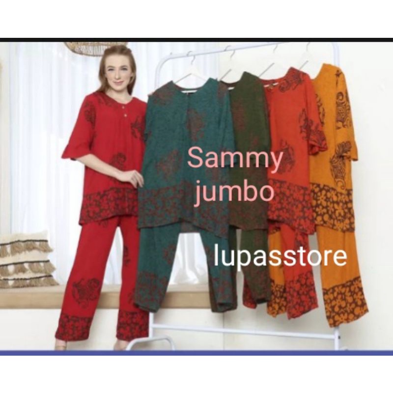 stelan CP Sammy jumbo LD 120 motif terbaru//stelan BABYDOLL jumbo Batik Sammy putri diana pekalongan