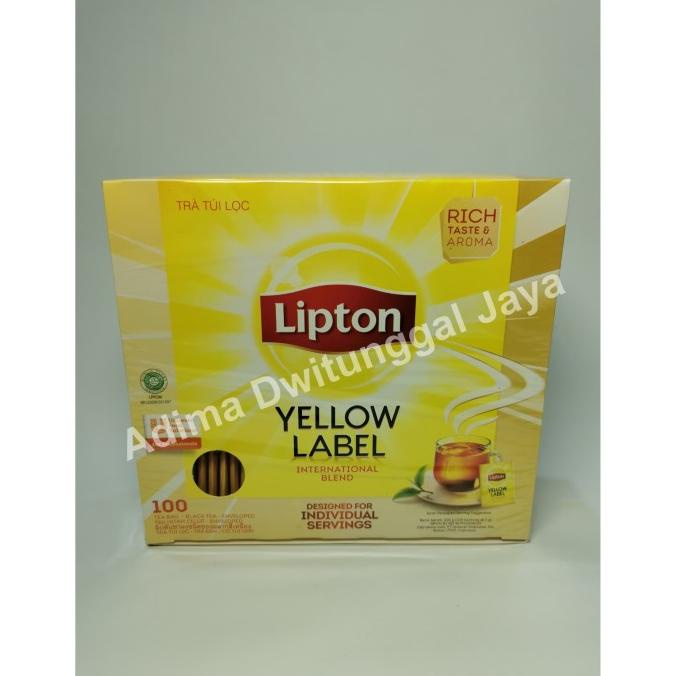 

[ COD ] Lipton Yellow Label 100 Tea Bag Envelope / Teh Lipton / Teh Hitam SALE Kode 1389