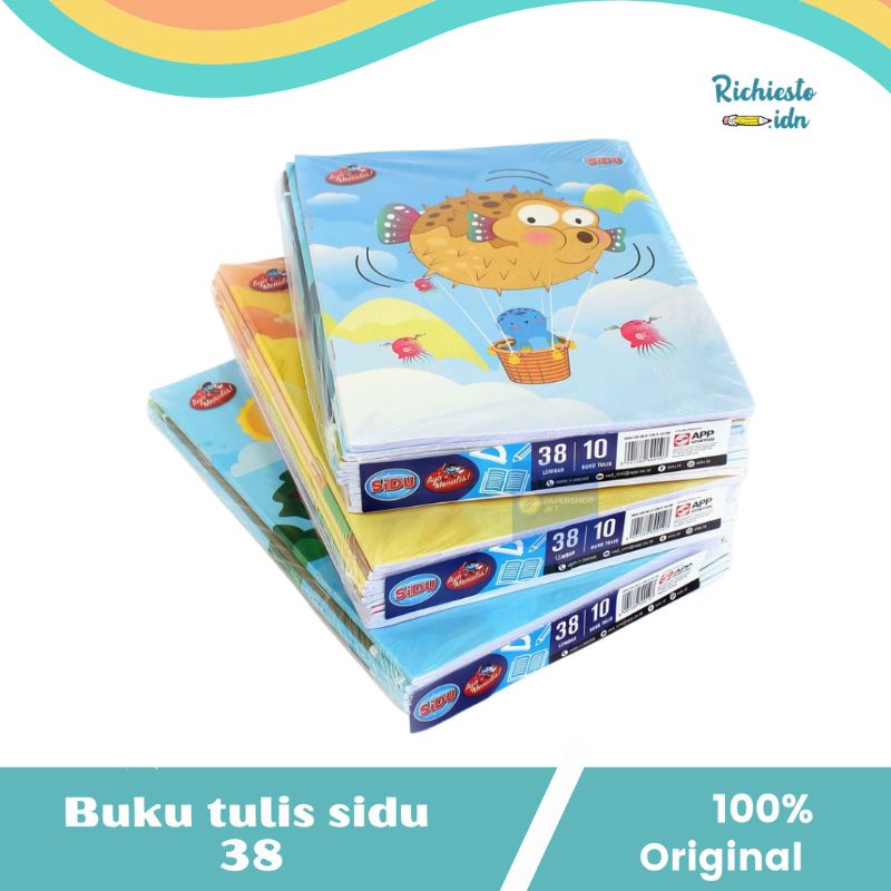 

Buku Tulis Sidu 38 Lembar/1 Pack/10Pcs