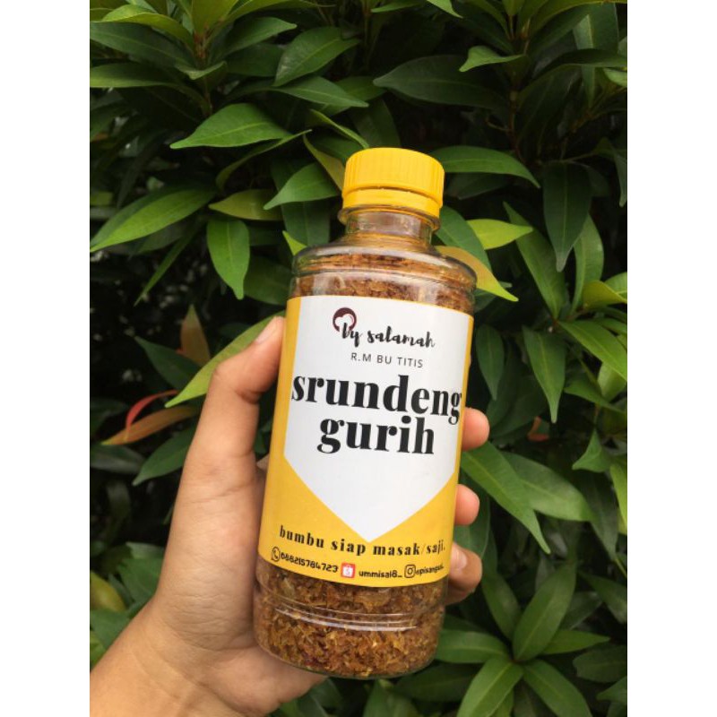 

srundeng kelapa gurih siap saji, botol 150gr | oleh oleh pekalongan