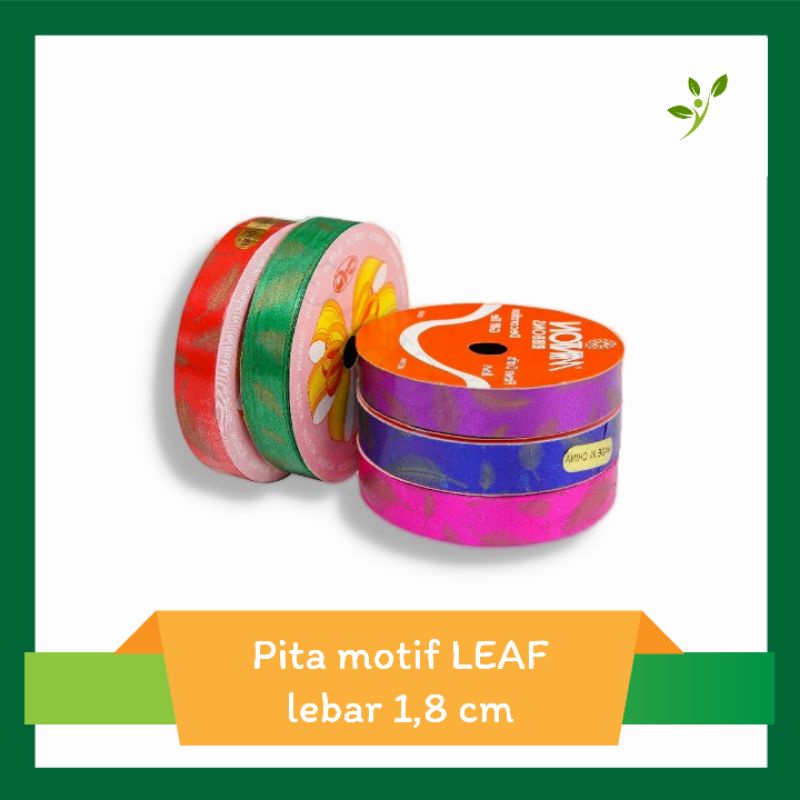

PITA motif LEAF (1,8 cm) per roll pita/pitakado/motif/hampers
