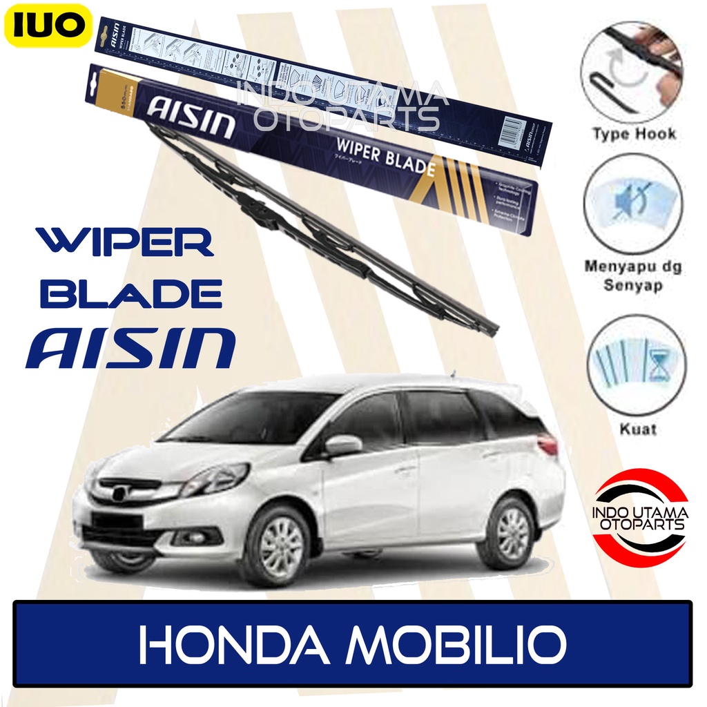 Wiper Mobil Honda Mobilio Sepasang AISIN 16-22&quot; ORIGINAL