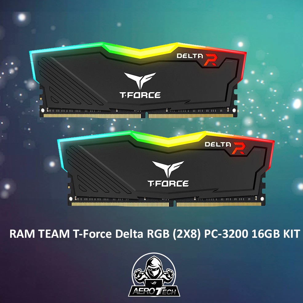 MEMORY TEAM T-Force DELTA RGB 16 GB (2x8GB) PC 3200Mhz