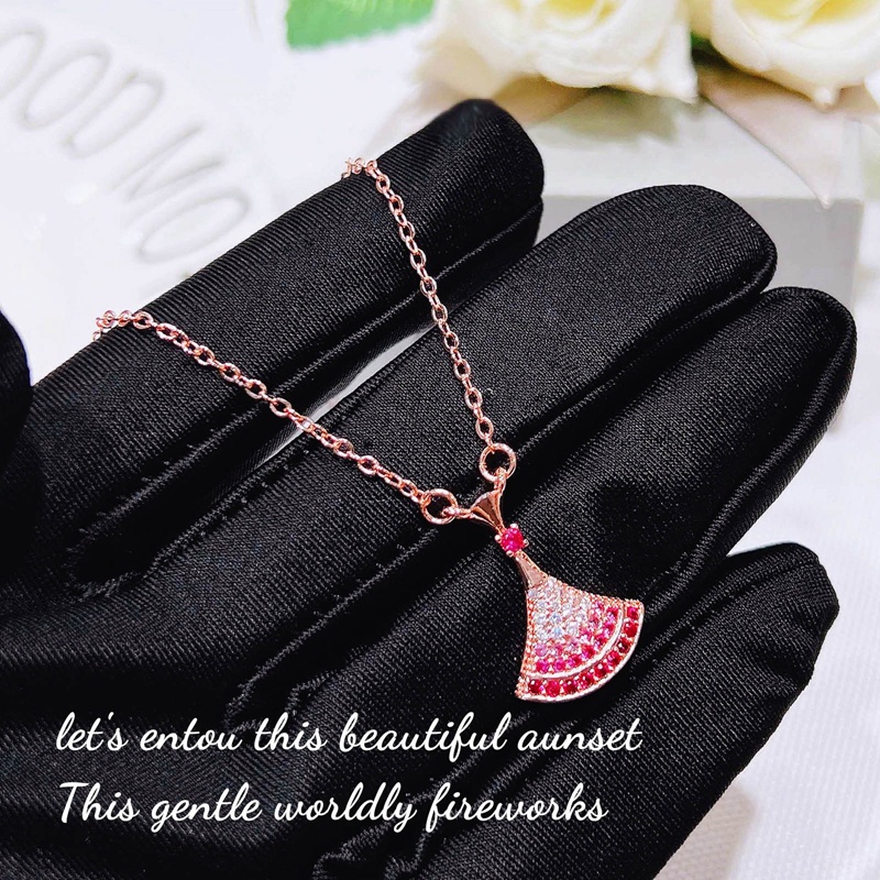 Fancyqube Fancycube Kalung Rantai Tembaga Dengan Liontin Kristal Zircon Mewah Untuk Wanita