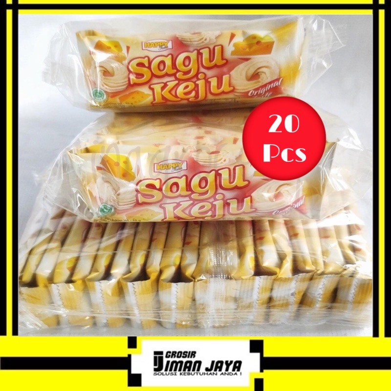 

Happy time Sagu Keju 1 Pak (20Pcs)