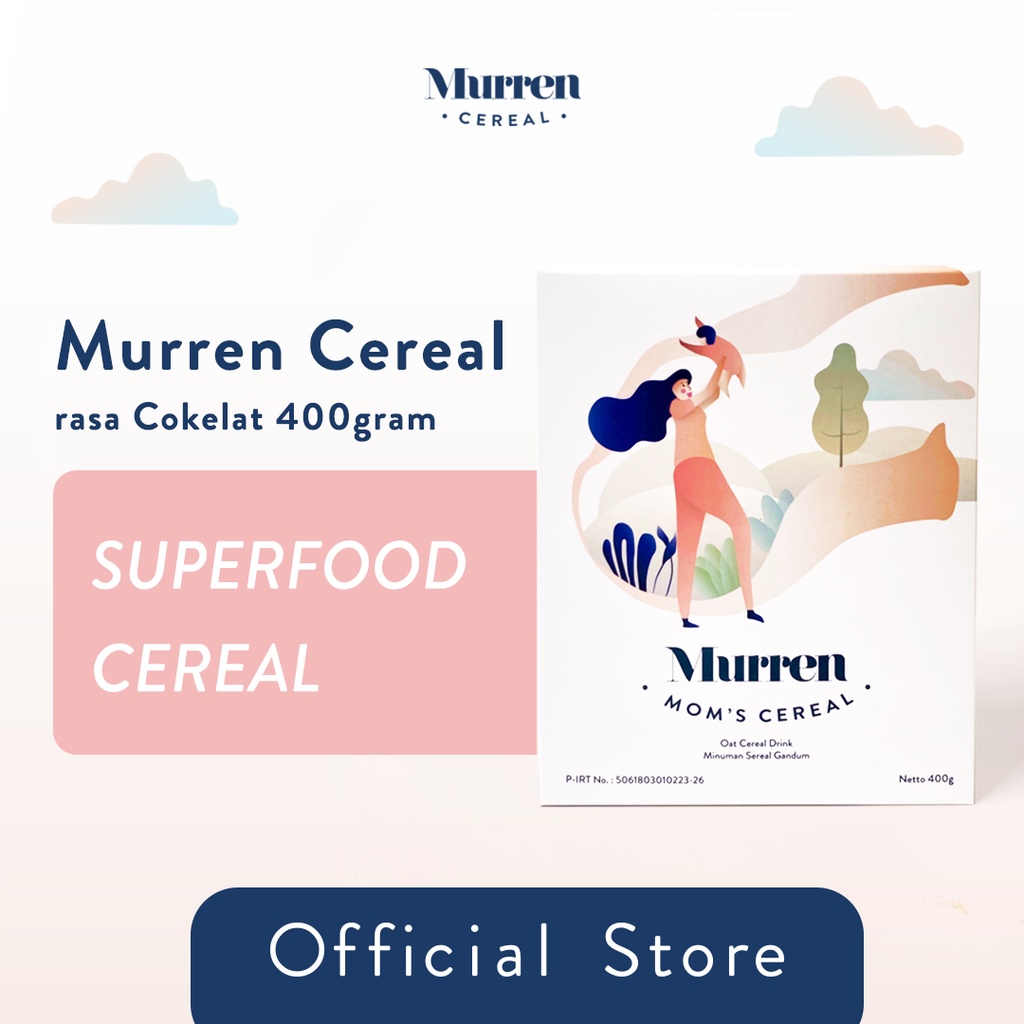 

Murren Cereal 400 gram rasa cokelat Superfood Ibu | Asi Booster