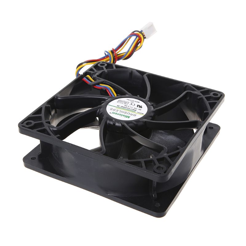 Bt SHLF1212HHE-08 CPU Cooling Fan 12038 4pin 4kabel PWM Kontrol Suhu Otomatis Server Pendingin Dengan Bearing