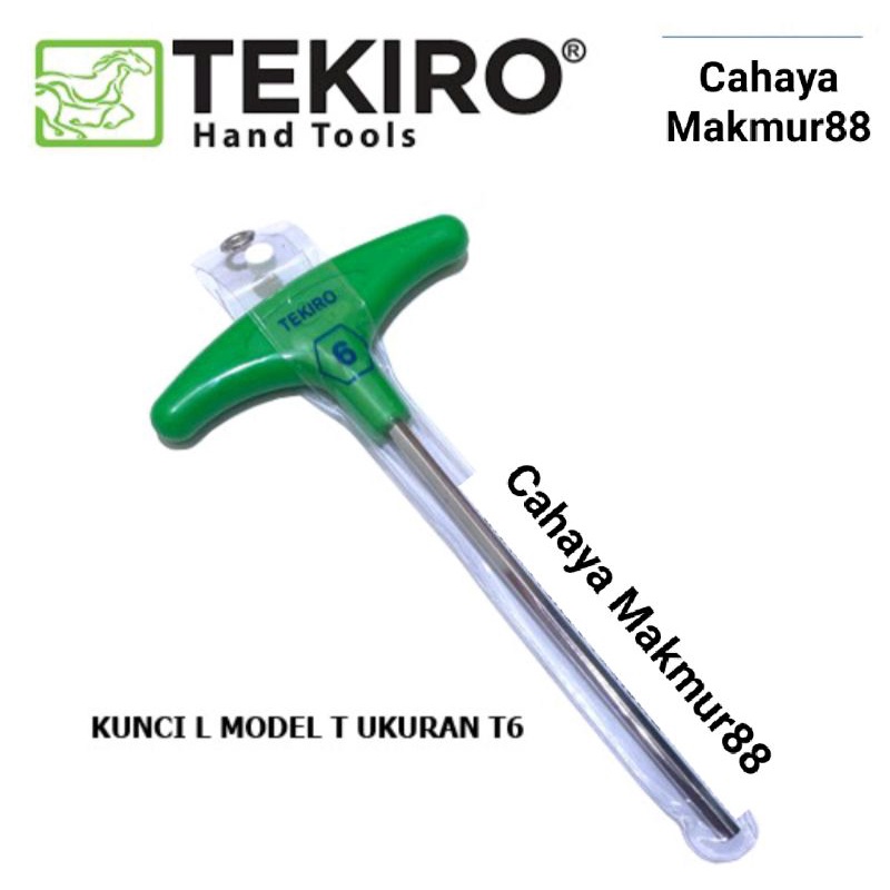 Kunci L model T 6 TEKIRO/ Kunci L 6 mm model T