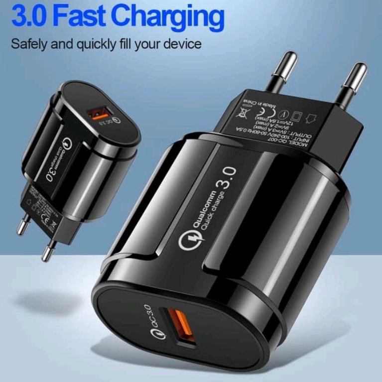 Charger Branded 3A Qualcomm ZB-001 Support Fast Charging ⚡
