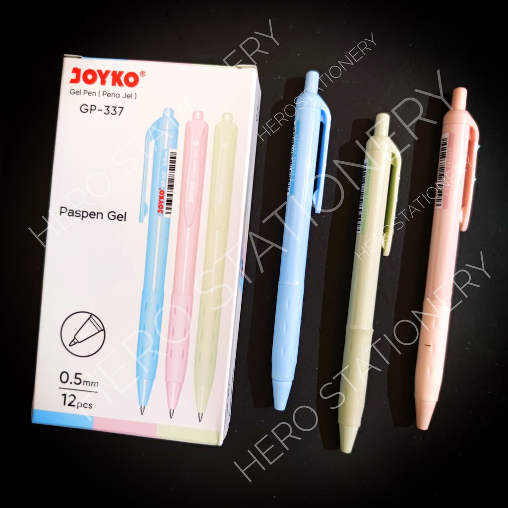 

Pen bolpen gel joyko paspen 0.5 mm GP-337 . 12 unit
