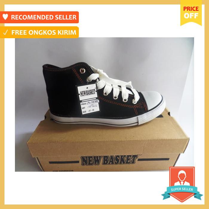 Sepatu Sekolah New Basket Nb 338 Hc Hitam - Sepatu Pria - Sneakers Pria
