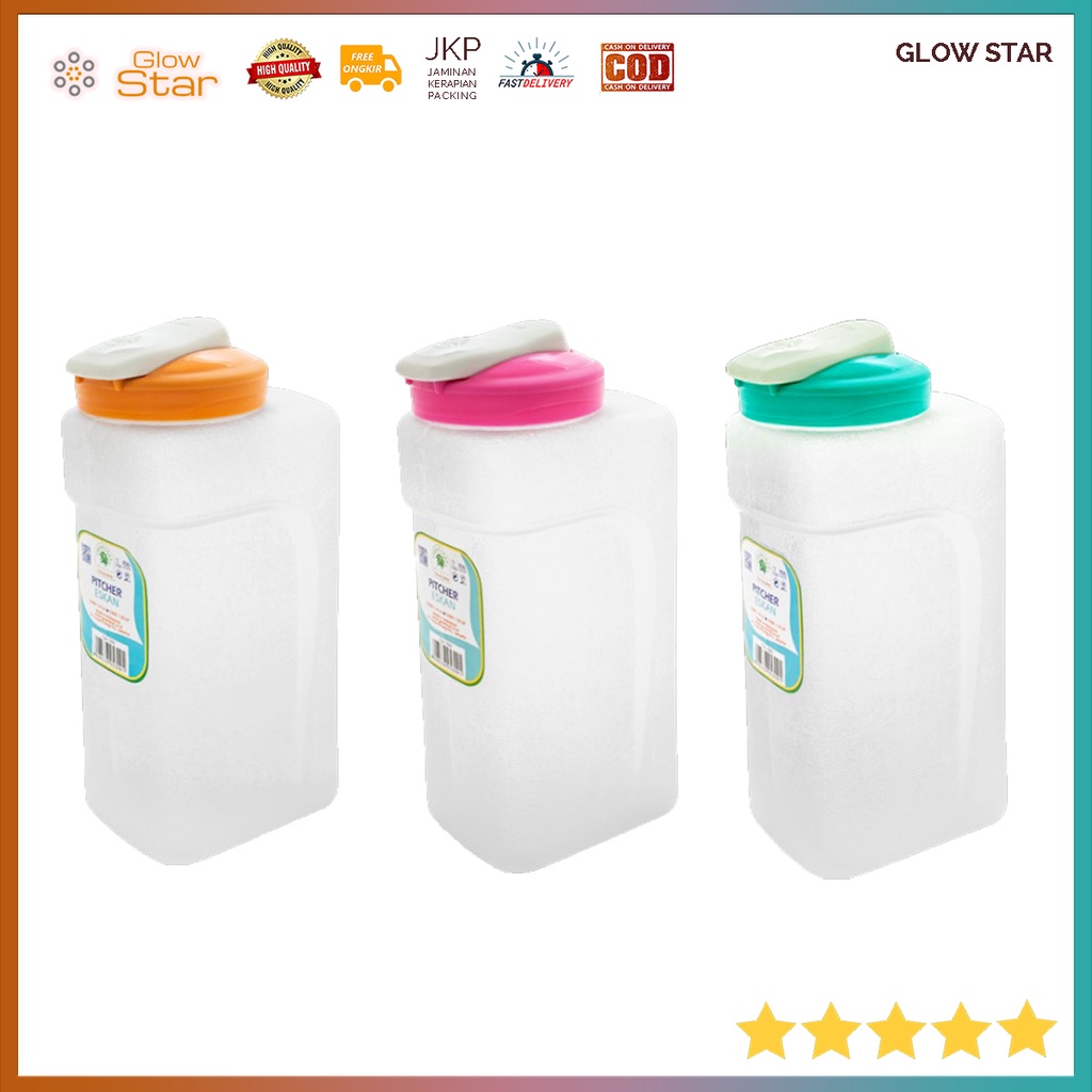 Pitcher air minum Botol kulkas Teko besar Jumbo dingin tebal kotak Cool Pot Jus Tempat Plastik