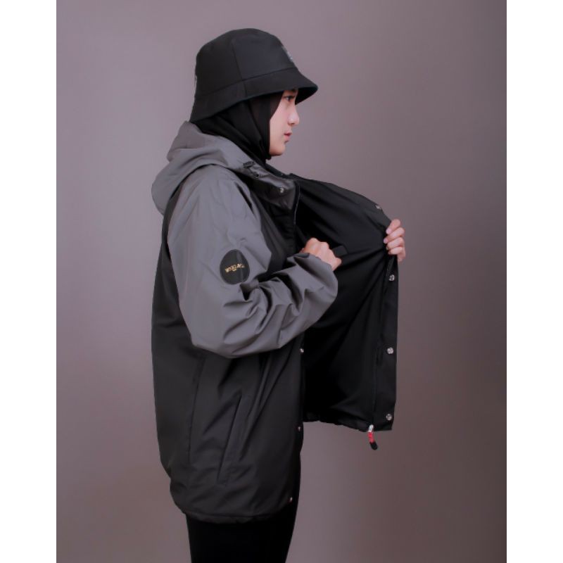 WNKL ORIGINAL Jaket Outdoor Gunung Waterproof Reglan Unisex Pria Wanita