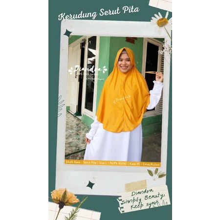 Hijab Khimar Jilbab Bergo Kerudung Kaos Instan Daily Murah Syari Tali Serut Pita By Diandra
