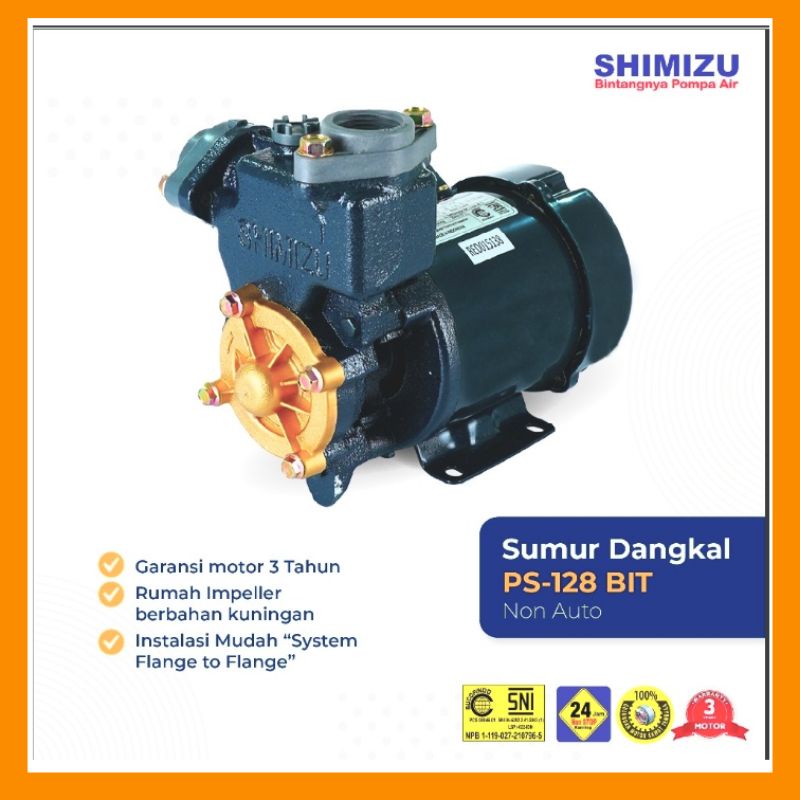 Pompa Air Shimizu PS-128 BIT 100%ORIGINAL GARANSI RESMI