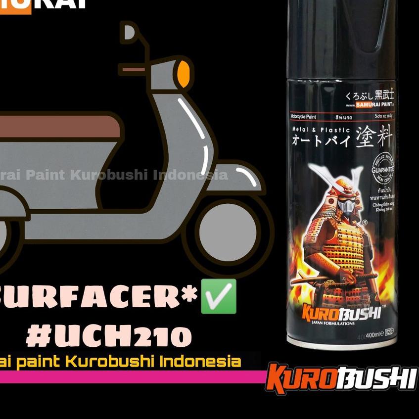 ➪ Samurai Paint EPOXY UC H210 UnderCoats Surfacer Epoksi uch210 Grey Cat Semprot Aerosol Samurai ➥