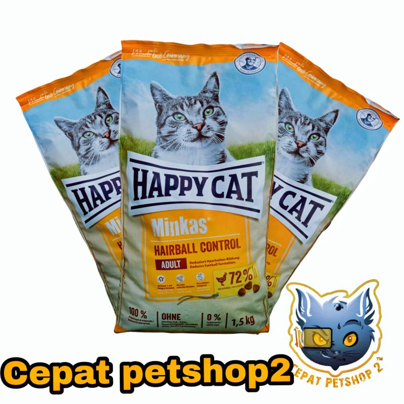 Happy cat minkas hairball control kemasan 1.5 kg Freshpack