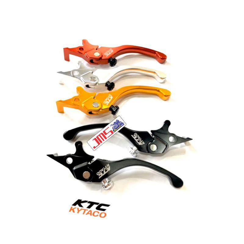 handle rem pegangan rem kiri kanan ktc kytaco cnc honda pcx 150 lokal pnp set