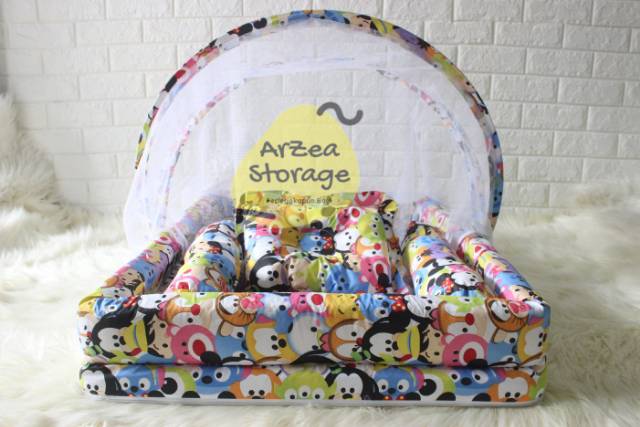 Kasur bayi kelambu set bantal guling kolam tsum2