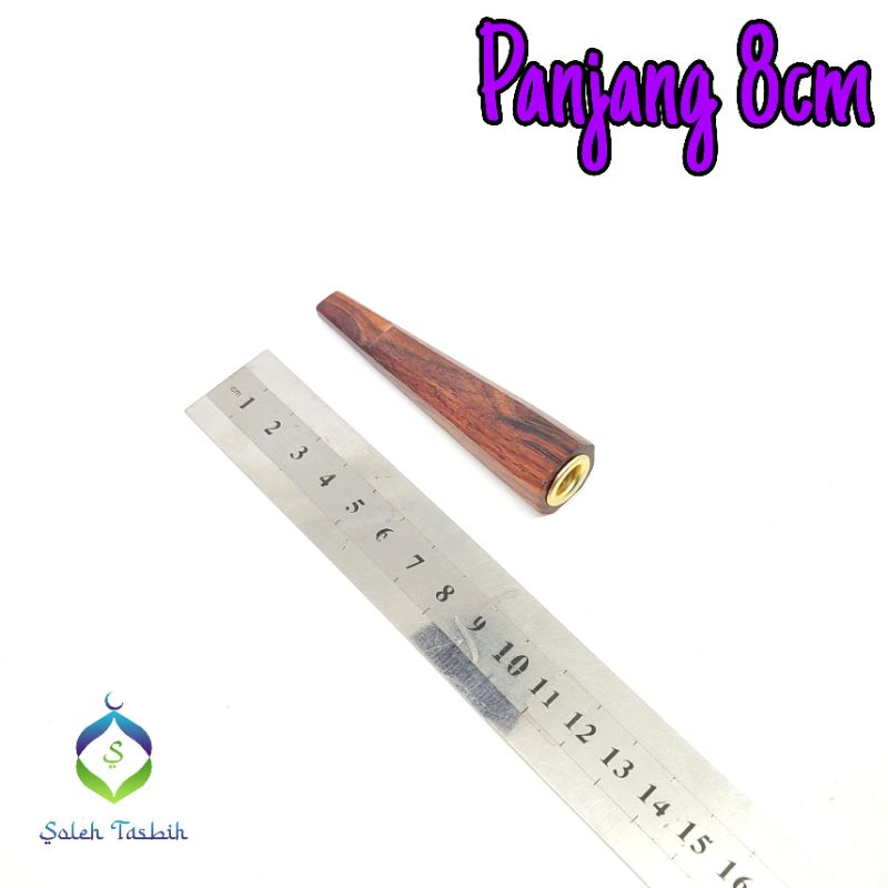 Once 6 Kayu Motif Segi 8,Panjang 8cm_Lubang Multifungsi