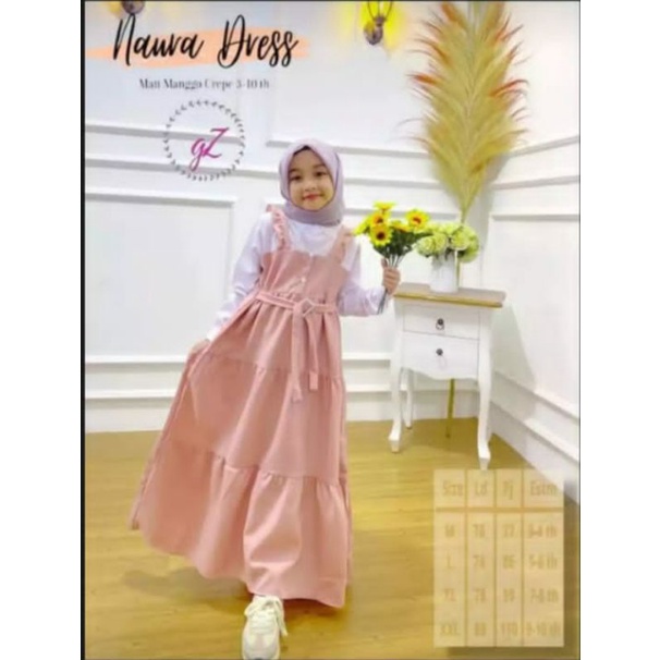 GAMIS PEREMPUAN TERBARU 2021 /GAMIS KEKINIAN MOSCREP ORI 100% MURAH /LIVI DRESS ANAK-ANAK TANGGUNG 3
