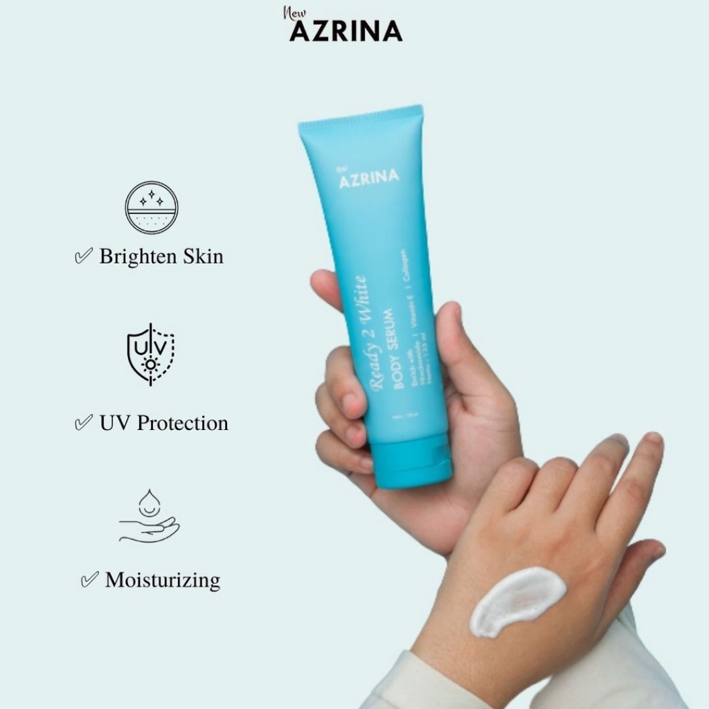 [ FREE GIFT ] Azrina Ready 2 White Body Serum - Body Lotion 135g