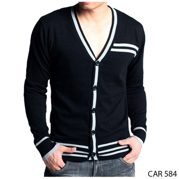 Cardigan Pria Rajut Hitam – CAR 584