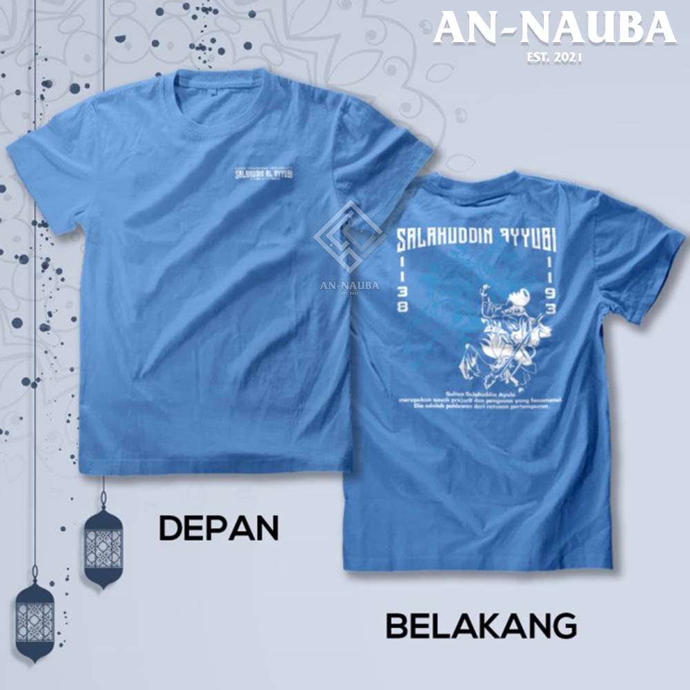 Kaos Dakwah Islami Sahabat Nabi / SALAHUDDIN AL AYUBI TSHIRT / Baju Distro Santri Muslim [AN-8557]-8