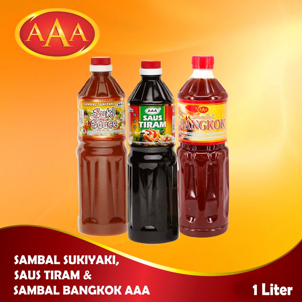

Paket Hemat AAA Sukiyaki, Saus Tiram, Sambal Bangkok 1 Liter