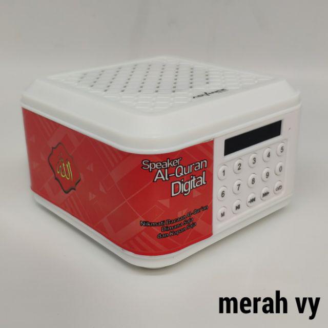 (BISA REQUEST NAMA.) SPEAKER ALQURAN ADVANCE TP600 16GB BLUETOOTH/UST.SOMAD-ADVANCE MERAH VY