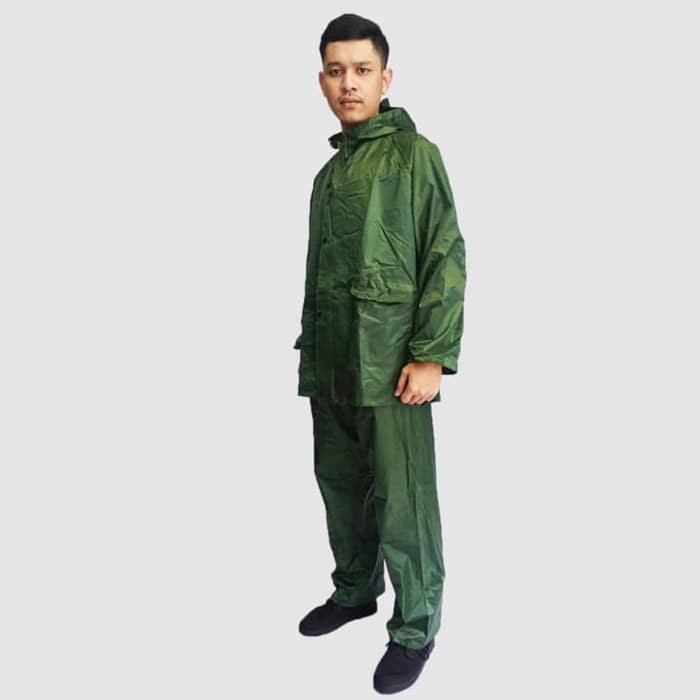 JAS HUJAN PREMIUM BAHAN PARASUT  BAJU DAN CELANA  MODEL SETELAN MERPATI JAHITAN KUAT DAN ANTI REMBES